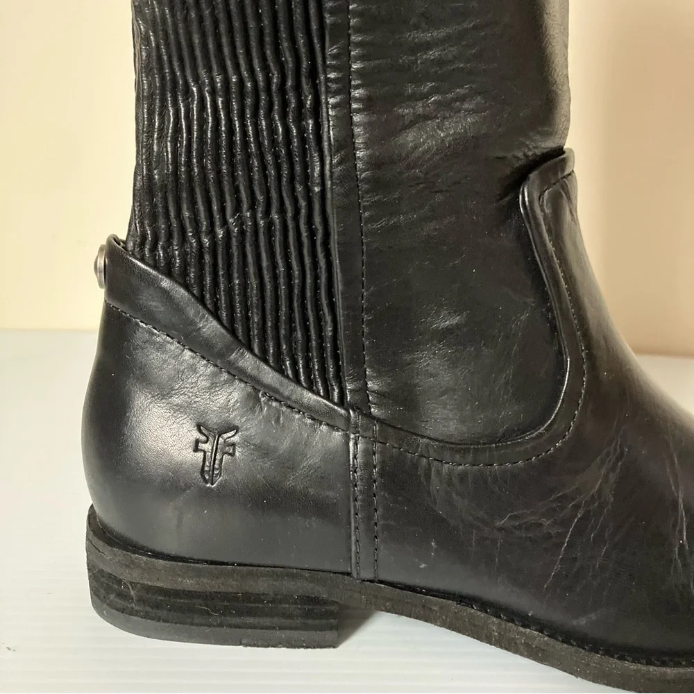 Frye black leather